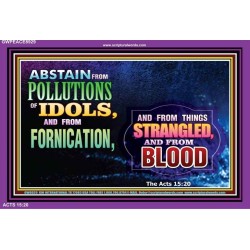 ABSTAIN FORNICATION   Inspirational Wall Art Poster   (GWPEACE8929)   