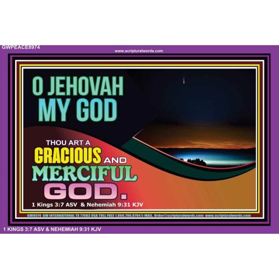 JEHOVAH MY GOD   Framed Scripture Dcor   (GWPEACE8974)   