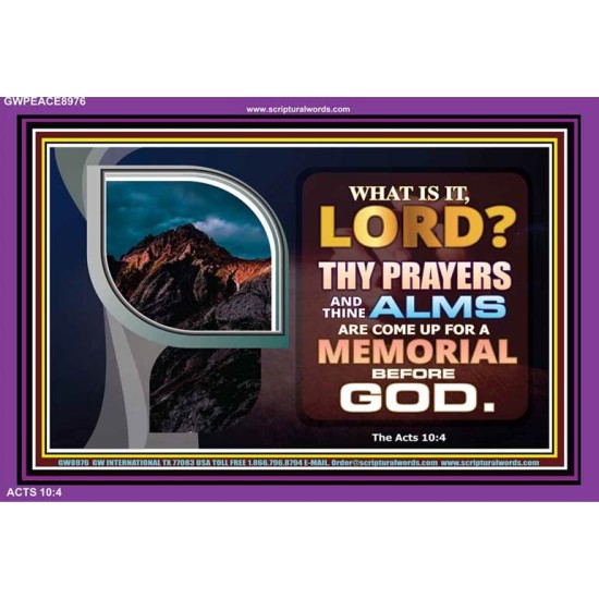 A MEMORIAL BEFORE GOD   Framed Scriptural Dcor   (GWPEACE8976)   
