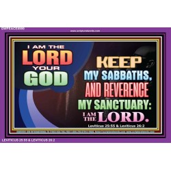 I AM THE LORD YOUR GOD   Framed Interior Wall Decoration   (GWPEACE8999)   