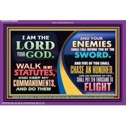 I AM THE LORD   Framed Lobby Wall Decoration   (GWPEACE9003)   