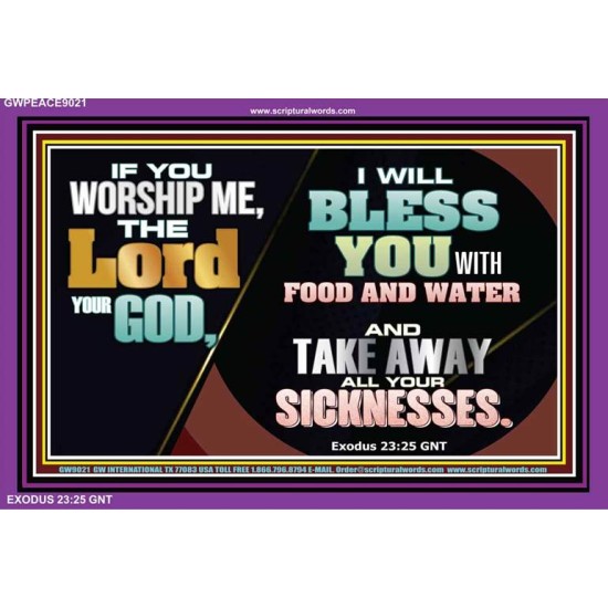 I WILL BLESS YOU   Inspirational Bible Verses Framed   (GWPEACE9021)   