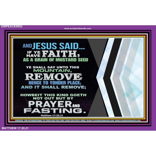 IF YOU HAVE FAITH   Custom Framed Bible Verse   (GWPEACE9052)   