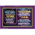 WISDOM OF THE WORLD IS FOOLISHNESS   Christian Quote Frame   (GWPEACE9077)   "14x12"