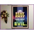 ABSTAIN FROM EVIL   Bible Verses Poster   (GWPEACE9184)   "12X14"