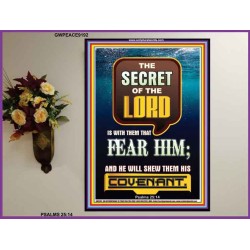 THE SECRET OF THE LORD   Bible Verses Poster   (GWPEACE9192)   