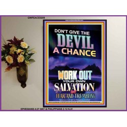 WORK OUT YOUR SALVATION   Inspirational Bible Verses Poster   (GWPEACE9209)   