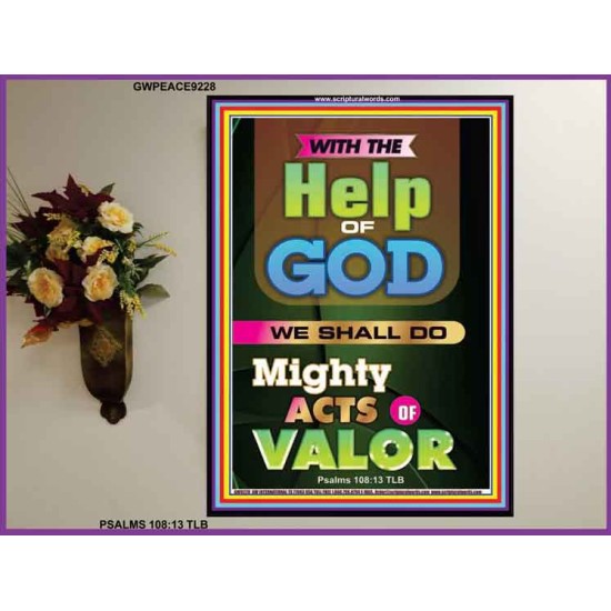 ACTS OF VALOR   Bible Verses Framed for Home   (GWPEACE9228)   