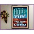 YOUR HOPE SHALL NOT BE CUT OFF   Printable Bible Verse to Print   (GWPEACE9231)   "12X14"