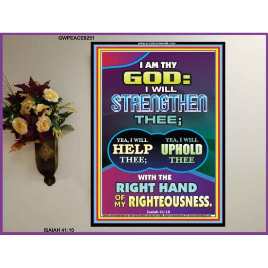 THE RIGHT HAND OF RIGHTEOUSNESS   Bible Verse Art Prints   (GWPEACE9251)   