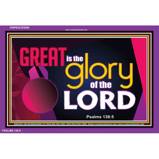 GREAT IS THE GLORY OF GOD   Bible Verse Frame for Home Online   (GWPEACE9290)   