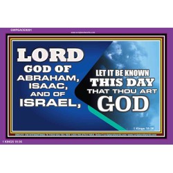 GOD OF ABRAHAM ISAAC AND ISRAEL   Large Framed Scripture Wall Art   (GWPEACE9291)   