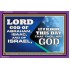 GOD OF ABRAHAM ISAAC AND ISRAEL   Large Framed Scripture Wall Art   (GWPEACE9291)   "14x12"