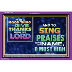 GIVE THANKS UNTO THE LORD   Custom Wall Dcor   (GWPEACE9328)   