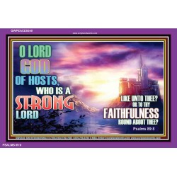 WHO IS A STRONG LORD LIKE THEE   Custom Christian Artwork Frame   (GWPEACE9340)   