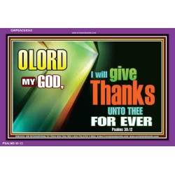 GIVE THANKS TO THE LORD   Custom Modern Wall Art   (GWPEACE9343)   