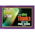 GIVE THANKS TO THE LORD   Custom Modern Wall Art   (GWPEACE9343)   "14x12"