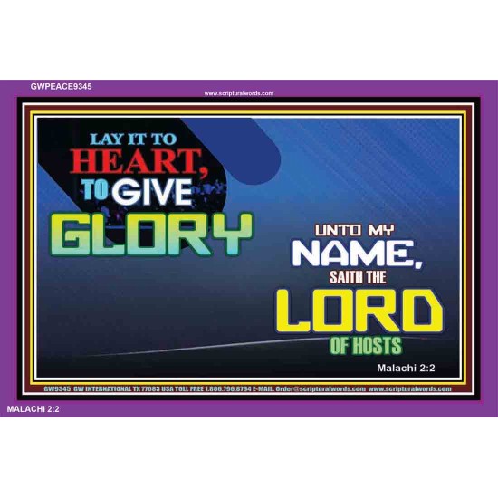 HEART TO GIVE GLORY   Custom Art and Wall Dcor   (GWPEACE9345)   