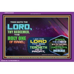 HONOUR THE LORD WITH THY FIRST FRUIT   Custom Framed Scripture Art   (GWPEACE9349)   