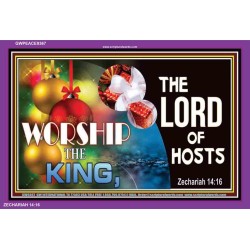 WORSHIP THE KING   Bible Verse Framed Art   (GWPEACE9367)   
