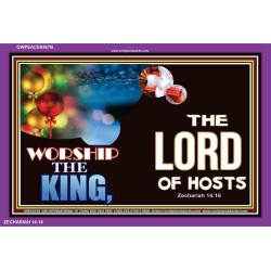WORSHIP THE KING   Inspirational Bible Verses Framed   (GWPEACE9367B)   
