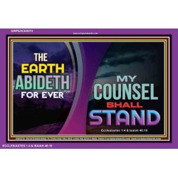 GODLY COUNSEL SHALL STAND   Bible Verses Framed for Home   (GWPEACE9374)   