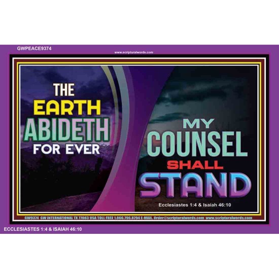 GODLY COUNSEL SHALL STAND   Bible Verses Framed for Home   (GWPEACE9374)   