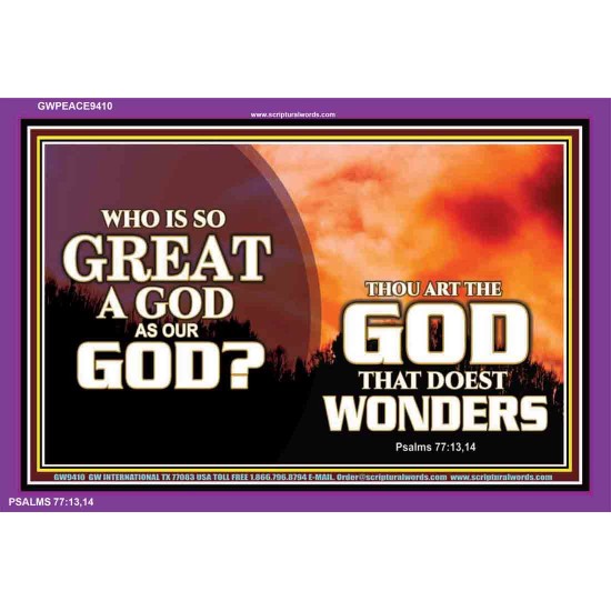 GOD OF WONDERS   Scripture Wall Art   (GWPEACE9410)   