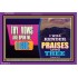 I WILL RENDER PRAISES UNTO THEE   Contemporary Christian Poster Framed   (GWPEACE9447)   "14x12"