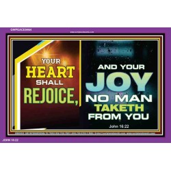 YOUR HEART SHALL REJOICE   Christian Wall Art Poster   (GWPEACE9464)   