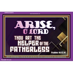 HELPER OF THE FATHERLESS   Acrylic Glass Frame Scripture Art   (GWPEACE9479)   