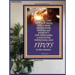 A NEW THING DIVINE BREAKTHROUGH   Printable Bible Verses to Framed   (GWPOSTER022)   