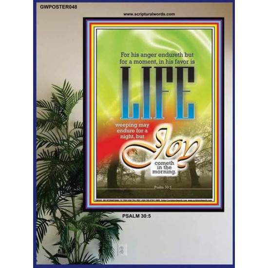 JOY IN THE MORNING   Scriptures Wall Art   (GWPOSTER048)   