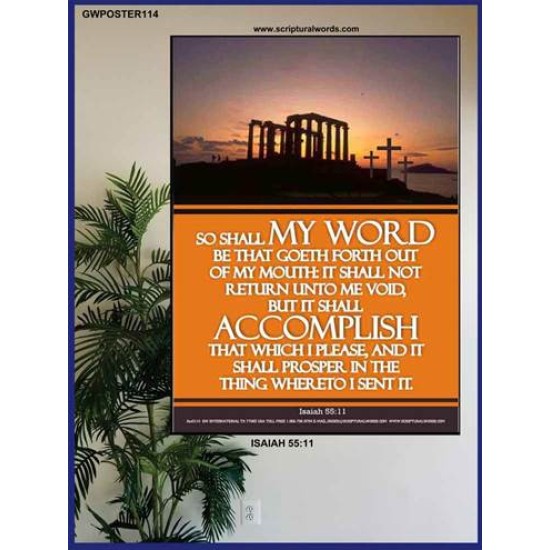 THE WORD OF GOD    Bible Verses Poster   (GWPOSTER114)   
