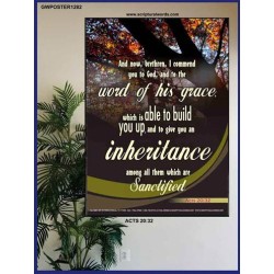 THE WORD OF HIS GRACE   Frame Bible Verse   (GWPOSTER1282)   