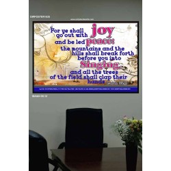 YE SHALL GO OUT WITH JOY   Frame Bible Verses Online   (GWPOSTER1535)   