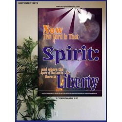 WHERE THE SPIRIT OF THE LORD IS   Framed Interior Wall Decoration   (GWPOSTER1607B)   