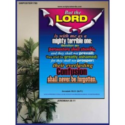 A MIGHTY TERRIBLE ONE   Bible Verse Acrylic Glass Frame   (GWPOSTER1780)   