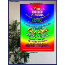 THERE IS A GREAT REWARD   Bible Verses  Picture Frame Gift   (GWPOSTER1916)   