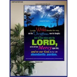 ABUNDANTLY PARDON   Bible Verse Frame for Home Online   (GWPOSTER1939)   