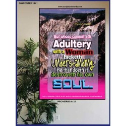 ADULTERY WITH A WOMAN   Large Frame Scripture Wall Art   (GWPOSTER1941)   