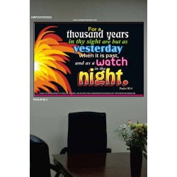 A THOUSAND YEARS   Scriptural Portrait Acrylic Glass Frame   (GWPOSTER2025)   