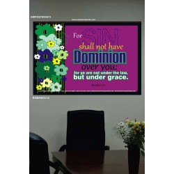 SIN SHALL NOT HAVE DOMINION   Portrait of Faith Wooden Framed   (GWPOSTER2073)   