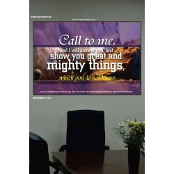 SHEW THEE GREAT AND MIGHTY THINGS   Kitchen Wall Dcor   (GWPOSTER271B)   