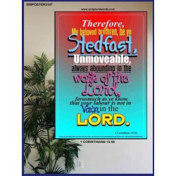 ABOUNDING IN THE WORK OF THE LORD   Inspiration Frame   (GWPOSTER3147)   