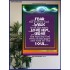 WITH ALL THY HEART   Scriptural Portrait Acrylic Glass Frame   (GWPOSTER3306B)   "44X62"