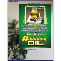 ANOINTING OIL   Bible Verse Acrylic Glass Frame   (GWPOSTER3597)   