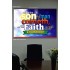 SHALL HE FIND FAITH ON THE EARTH   Large Framed Scripture Wall Art   (GWPOSTER3754)   "38x26"