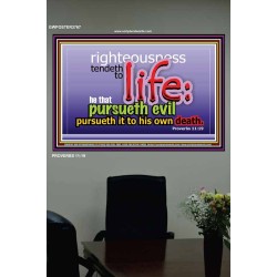 RIGHTEOUSNESS TENDETH TO LIFE   Bible Verses Framed for Home Online   (GWPOSTER3767)   