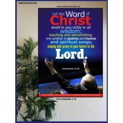 WORD OF CHRIST   Printable Bible Verse to Framed   (GWPOSTER3790)   
